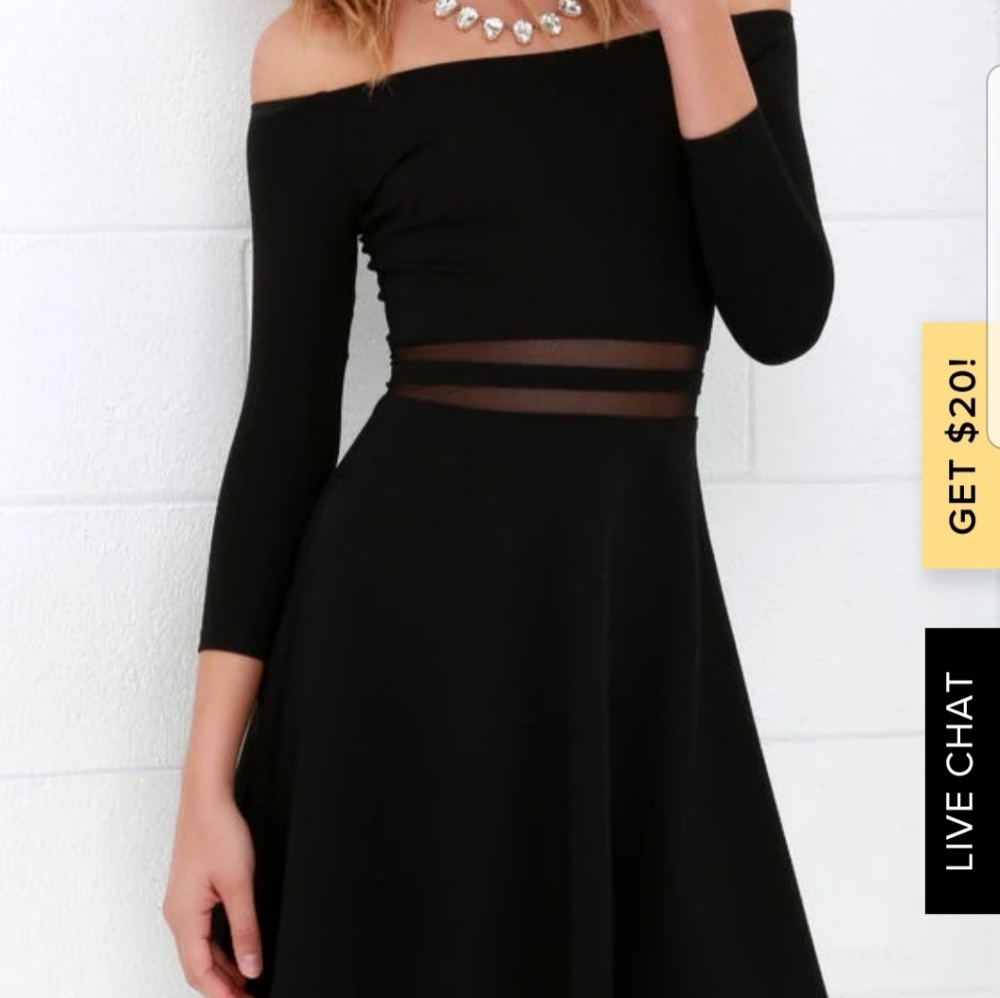 Lulu's  off the shoulders dress